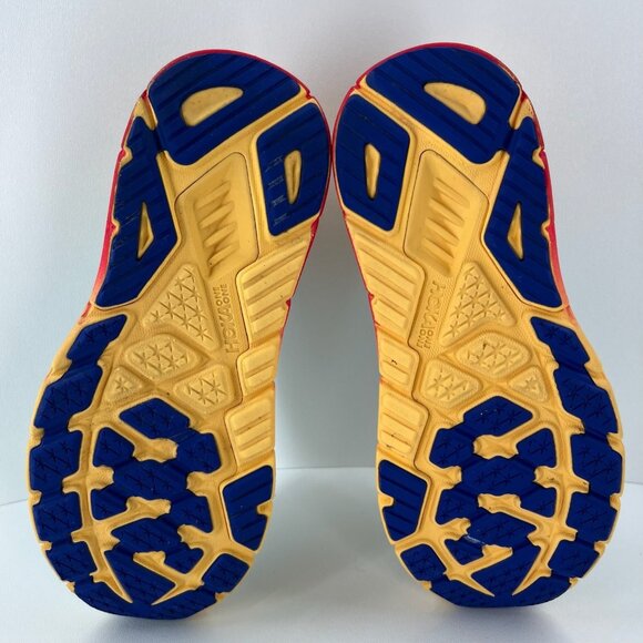 Hoka One One Arahi 7 Women's Running Shoes 8.5B Blue/Yellow/Red Lightweight - Picture 6 of 12